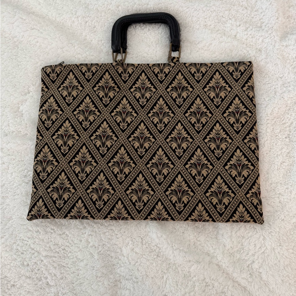 Elliva Boston Laptop,Attache,Briefcase Tapestry Fleur De Lis